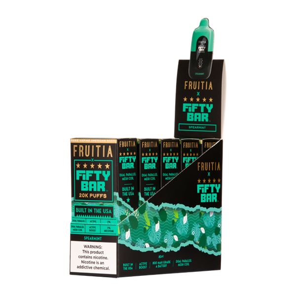 Spearmint FRUITIA X Fifty Bar 20K
