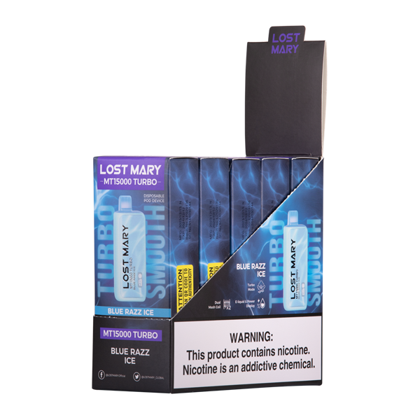 Blue Razz Ice Lost Mary MT15000 Turbo