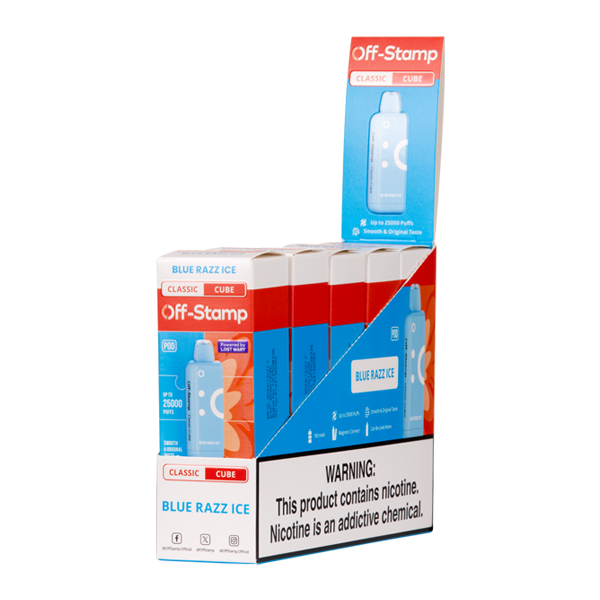 Blue Razz Ice Off Stamp Classic Cube Pod