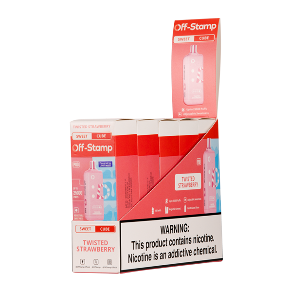 Twisted Strawberry Off Stamp Sweet Cube