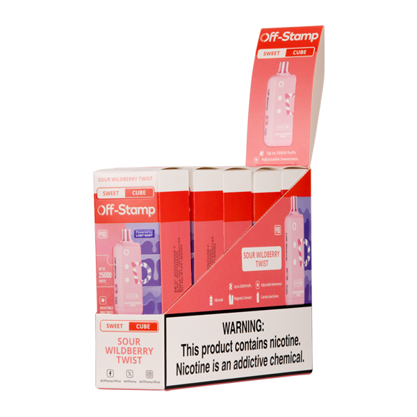 Sour Wildberry Twist Off Stamp Sweet Cube