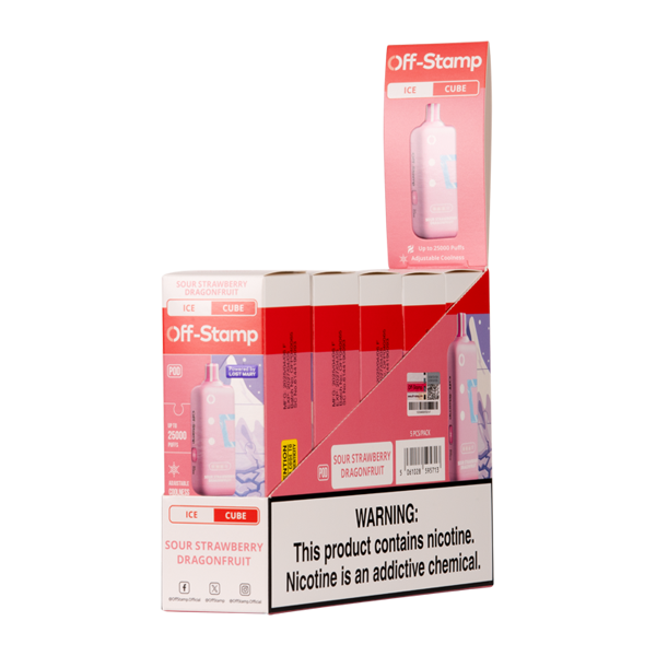 Sour Strawberry Dragonfruit Ice Off Stamp Ice Cube