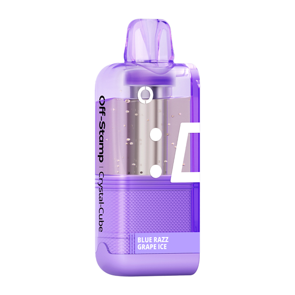 Blue Razz Grape Ice Off Stamp X-Cube Disposable Crystal