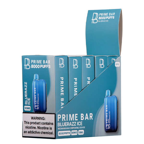 Icy Blue Razz Prime Bar 8000