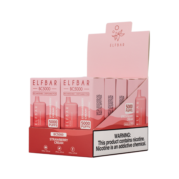 Strawberry Cream Elf Bar 5000