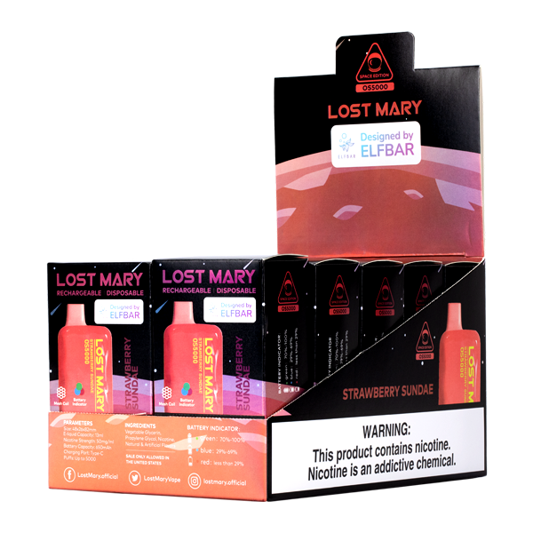 Strawberry Sundae Lost Mary OS5000