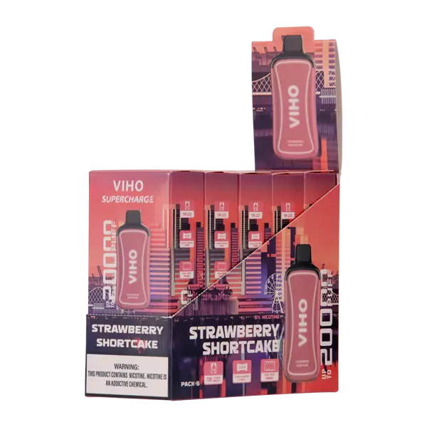 BUY 1 GET 1 FREE Strawberry Shortcake Viho Supercharge | Vape Amazon India Viho