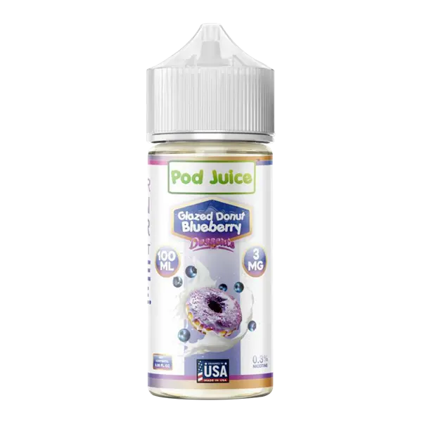 BUY 1 GET 1 FREE Glazed Donut Blueberry Pod Juice 100ml | Vape Amazon India