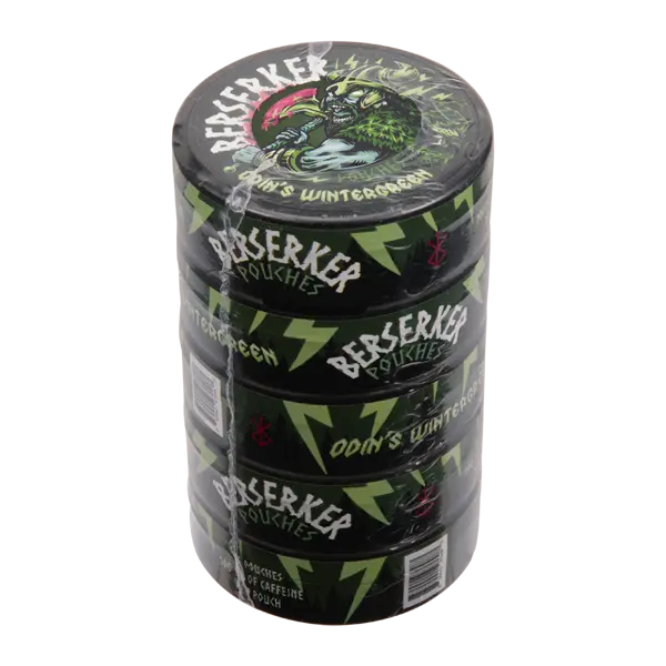 BUY 1 GET 1 FREE Odin's Wintergreen BERSERKER Caffeine Pouches | Vape Amazon India Berserker