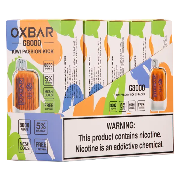 BUY 1 GET 1 FREE Kiwi Passion Kick Oxbar G8000 | Vape Amazon India Oxbar