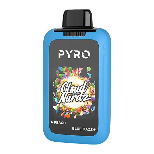 BUY 1 GET 1 FREE Peach/Blue Razz CLOUD NURDZ X PYRO Duo | Vape Mumbai