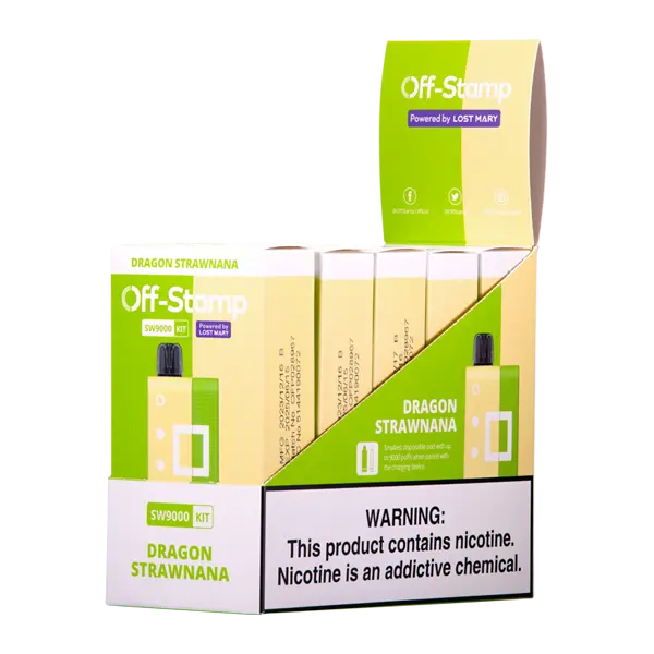 BUY 1 GET 1 FREE Dragon Strawnana OFF STAMP SW9000 Kit | Vape Amazon India Off Stamp