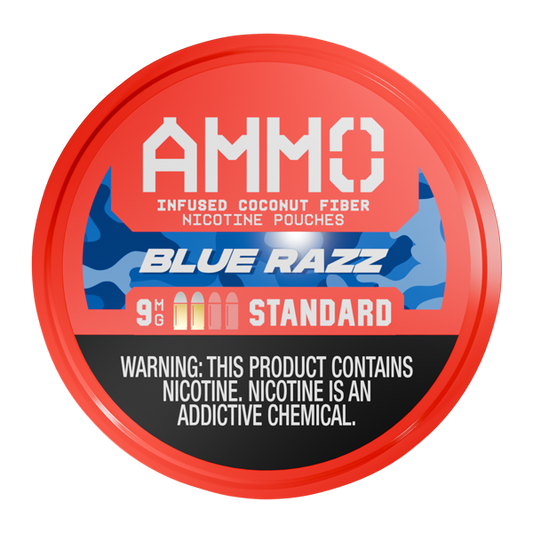 Blue Razz AMMO Nicotine Pouches