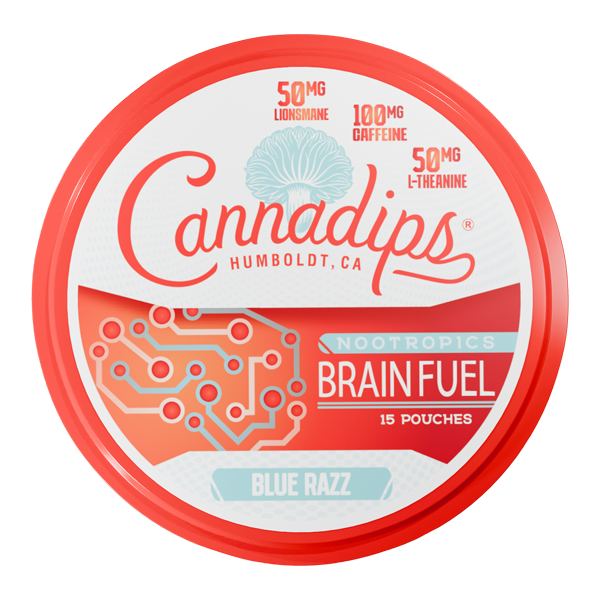 Blue Razz CANNADIPS Brain Fuel Pouches