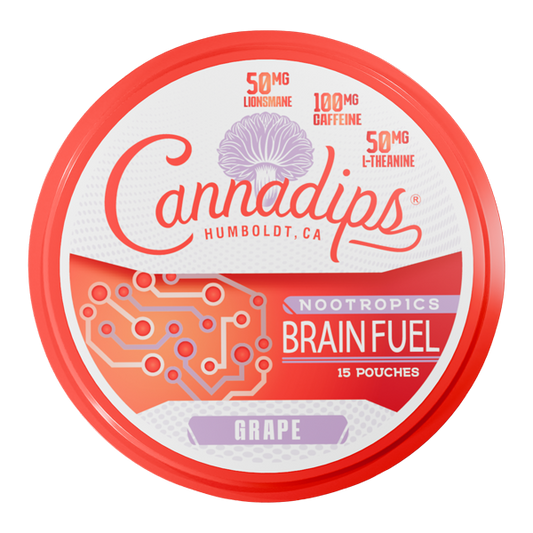 Grape CANNADIPS Brain Fuel Pouches