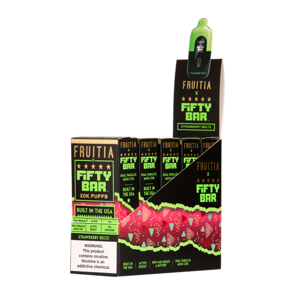 Strawberry Beltz FRUITIA X Fifty Bar 20K