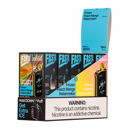Peach Mango Watermelon / Frozen Peach Mango Watermelon FASTA Burrst 35000