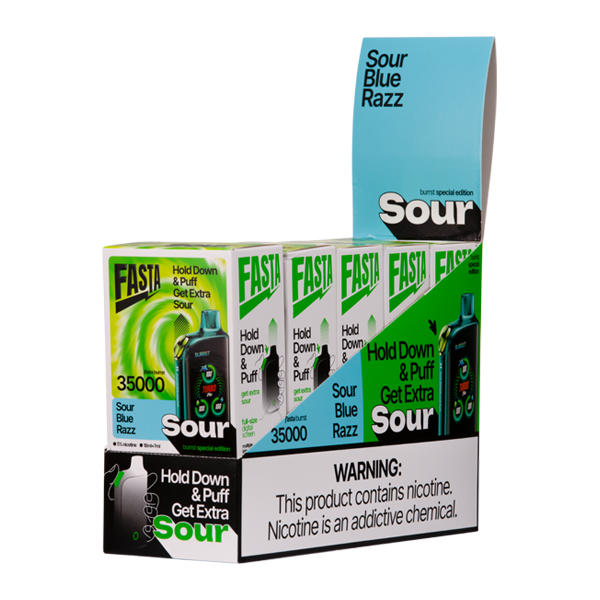Sour Blue Razz FASTA Burrst 35000 (Sour Edition)
