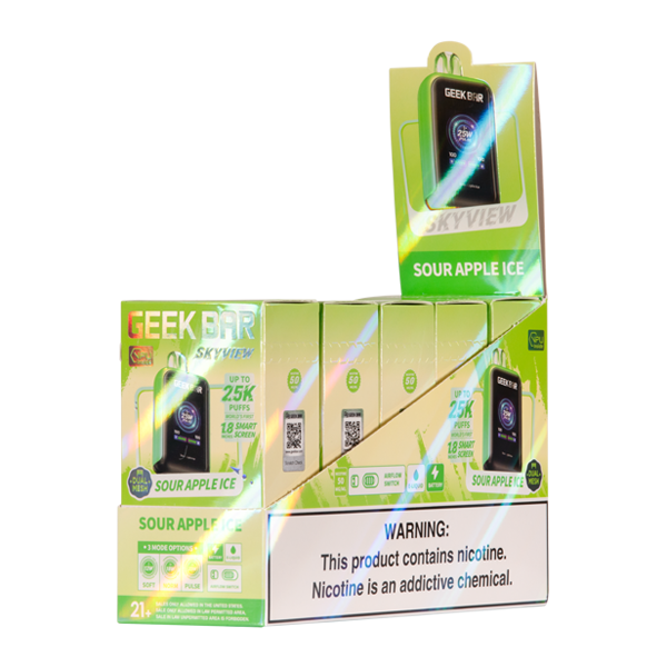 Sour Apple Ice Geek Bar SkyView 25k