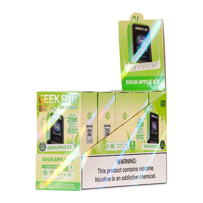 Sour Apple Ice Geek Bar SkyView 25k