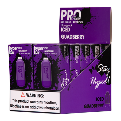 Iced Quadberry Hyper Bar Pro 6000