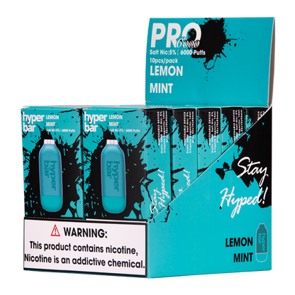 Lemon Mint Hyper Bar Pro 6000