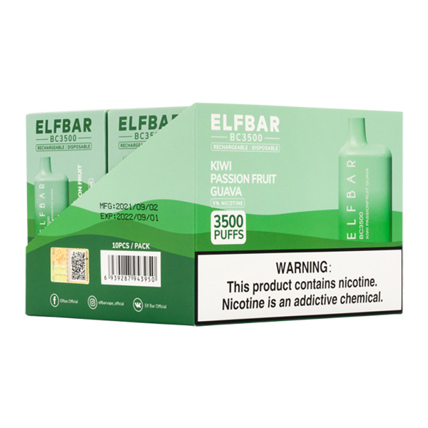 Kiwi Passionfruit Guava Elf Bar 3500