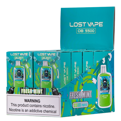 Fresh Mint Lost Vape OB5500