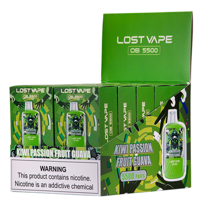 Kiwi Passion Fruit Guava Lost Vape OB5500