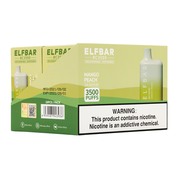 Mango Peach Elf Bar 3500