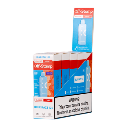 Blue Razz Ice Off Stamp Classic Cube Pod