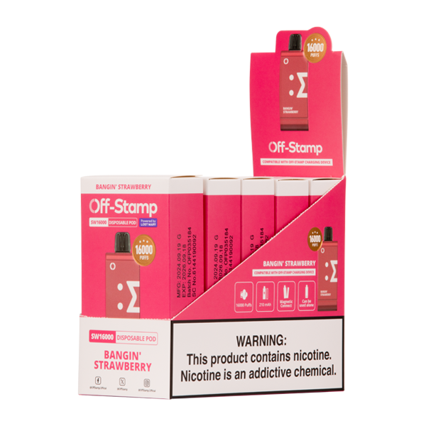 Bangin' Strawberry Off Stamp SW16000 Disposable