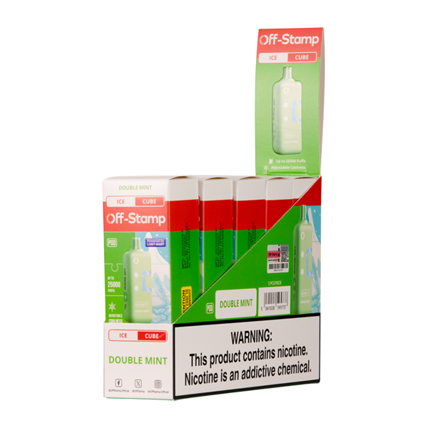 Double Mint Ice Off Stamp Ice Cube