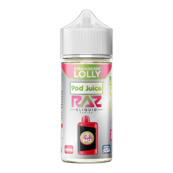 Strawberry Lolly RAZ X Pod Juice 100ml