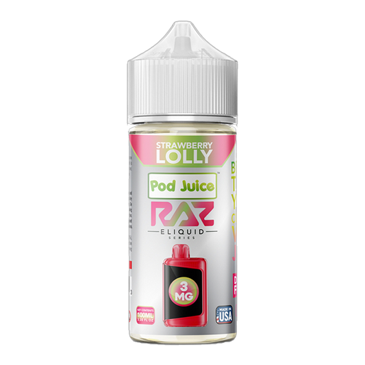 Strawberry Lolly RAZ X Pod Juice 100ml