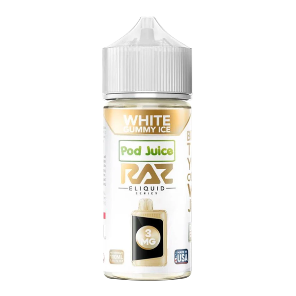 White Gummy RAZ X Pod Juice 100ml