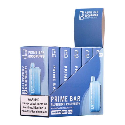 Blueberry Raspberry Prime Bar 8000