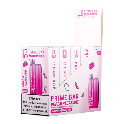 Peach Pleasure Prime Bar 8000