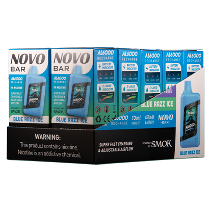 Blue Razz Ice Novo Bar AL6000