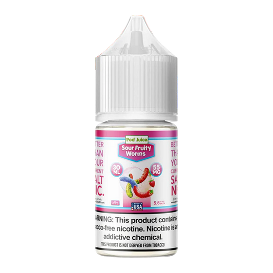 Sour Fruity Worms Pod Juice
